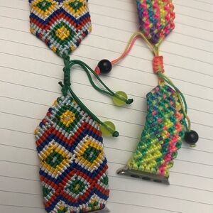 2 Nice Beaded & Woven Watch Bands for Apple Watch 44 mm